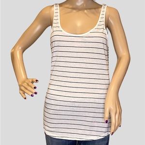 PINK Victoria's Secret Lightweight Striped Low Cut Back Tank Top Size XS VGC